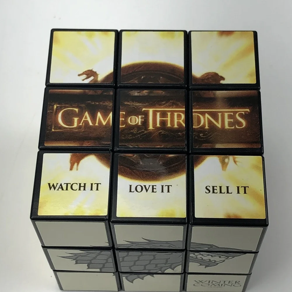Game Of Thrones Rubiks Cube Puzzle Game Toy‎ HBO Promo TV Show 3x3 Gift Idea New